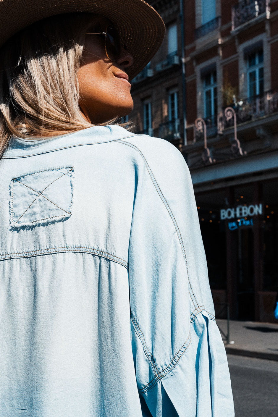 BLUSA MARIS AZUL BLANQUEADOR