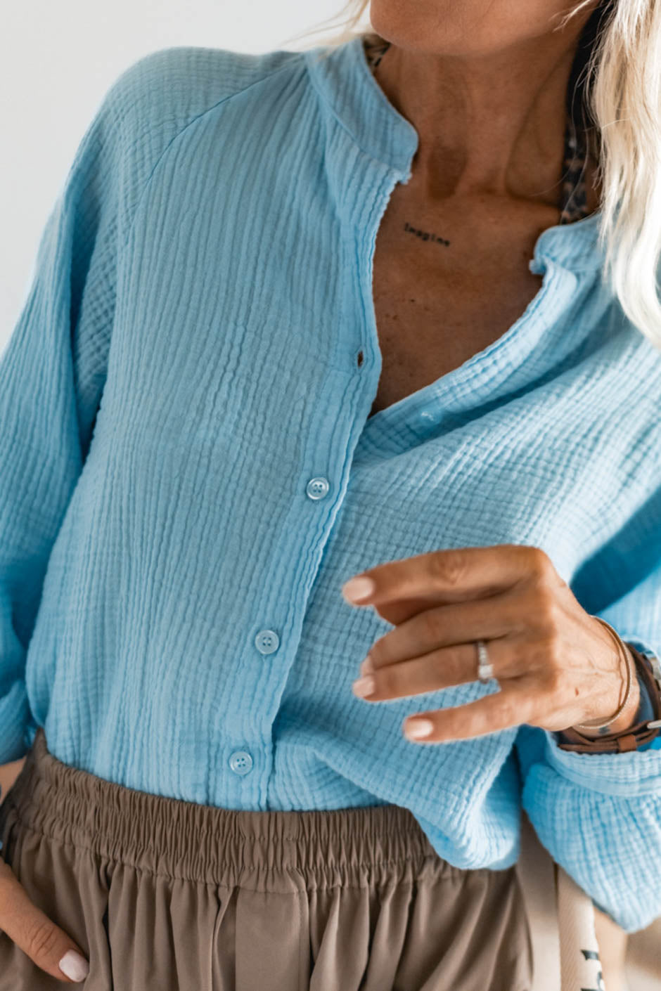 HARPER BLUE SHIRT