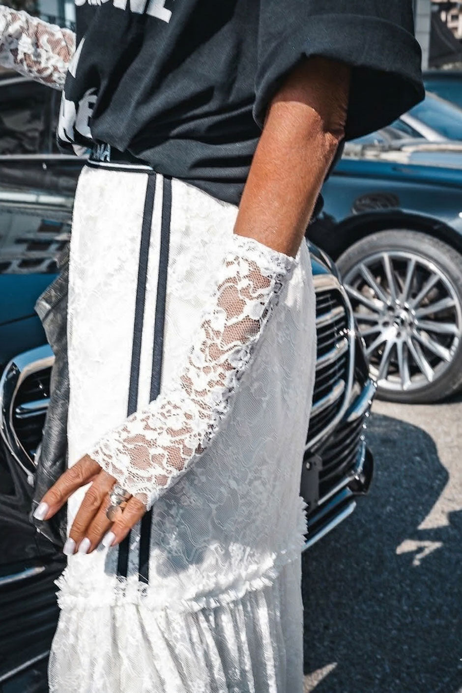 MITONES BLANCOS LEDY