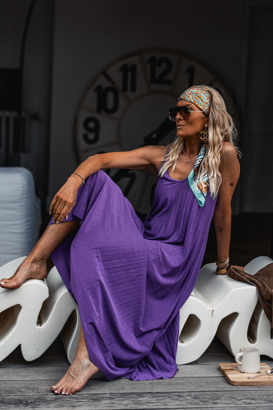 GLORIA PURPLE DRESS