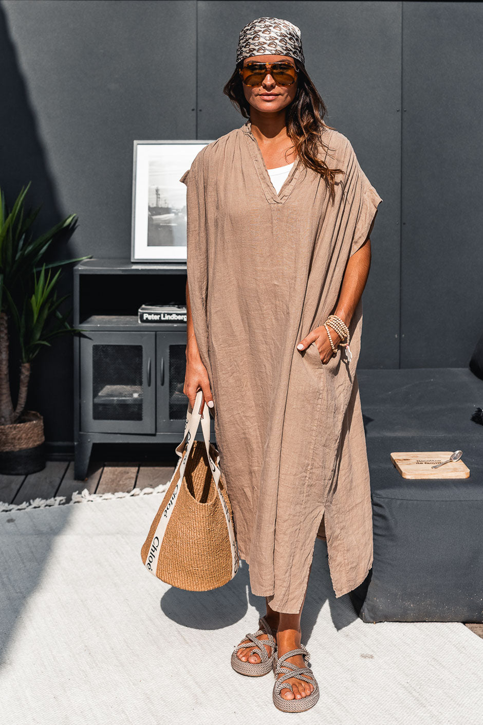 ROBE LIMAYA TABAC