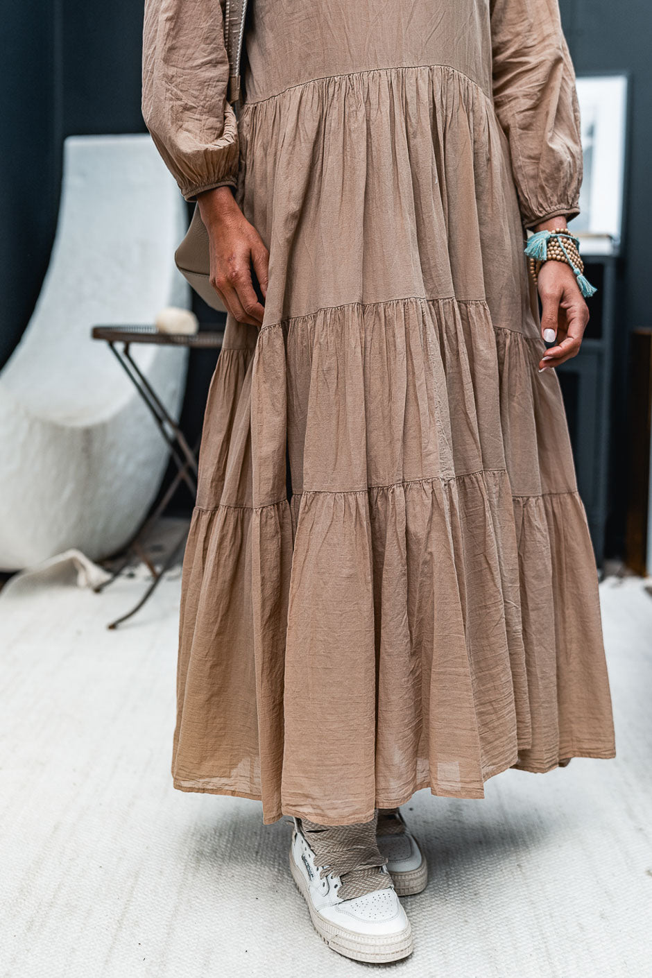 VESTIDO ODETA BEIGE