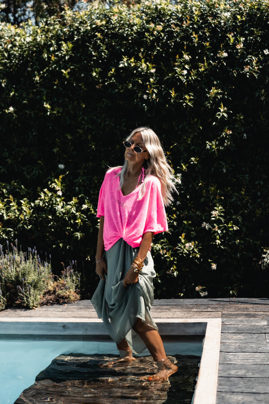 T-SHIRT BEKY ROSE FLUO