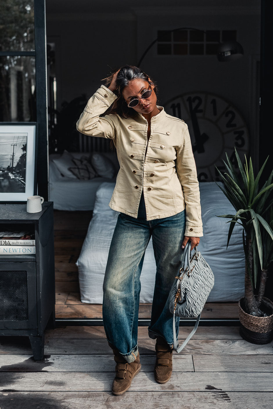 CHAQUETA OFICINA BEIGE