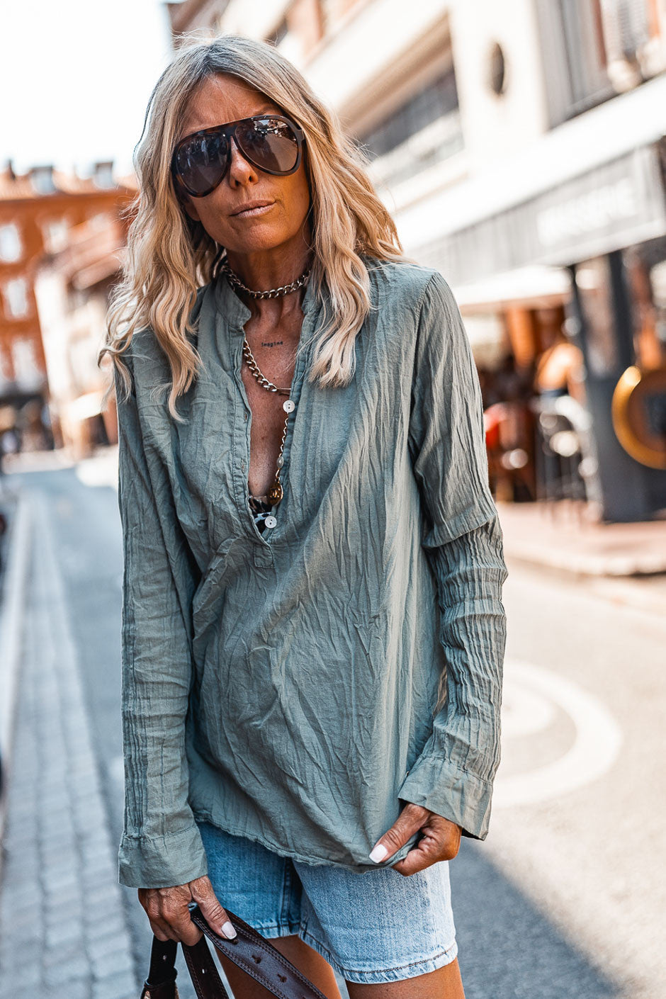 Blouse Banditas Kovan vert army