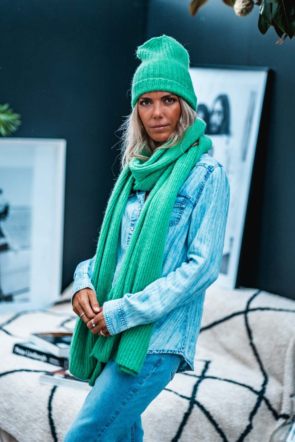 Bonnet Grungemama Lovely vert
