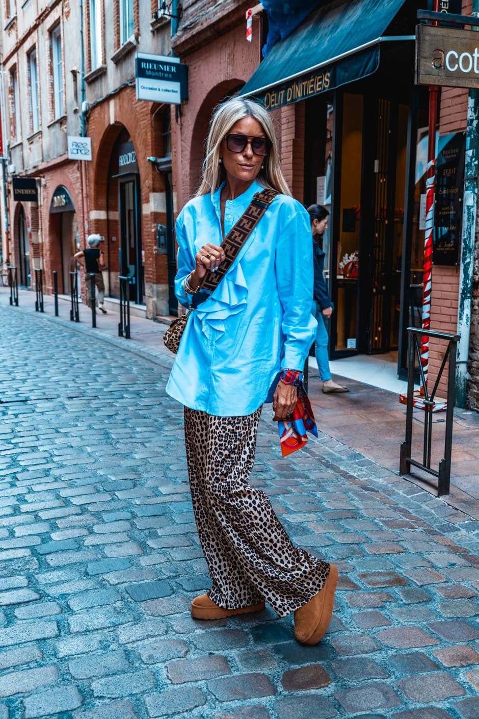 Chemise Banditas Well bleu