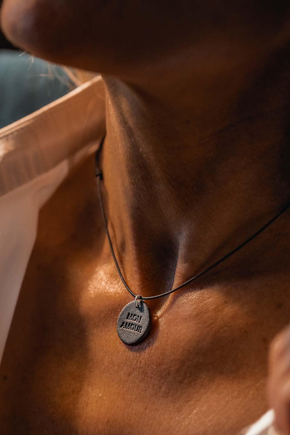 Collier "Mon Amour" noir