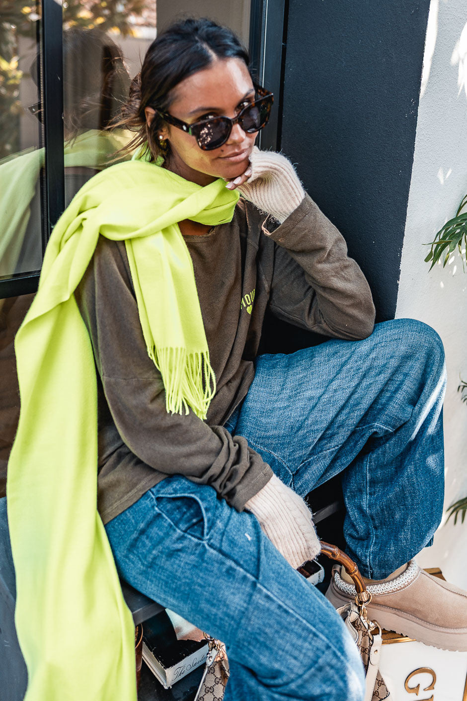 Echarpe Grungemama Paddy jaune