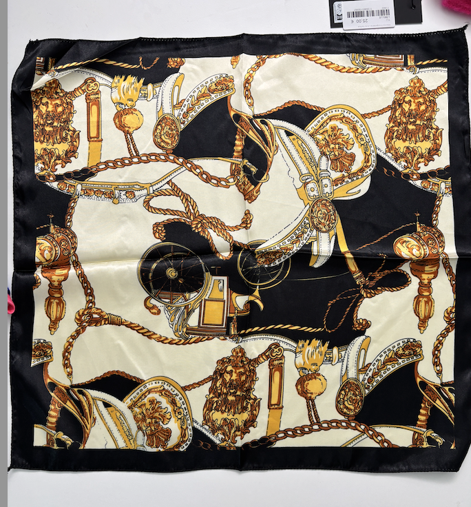 Foulard Sandy imprimé noir