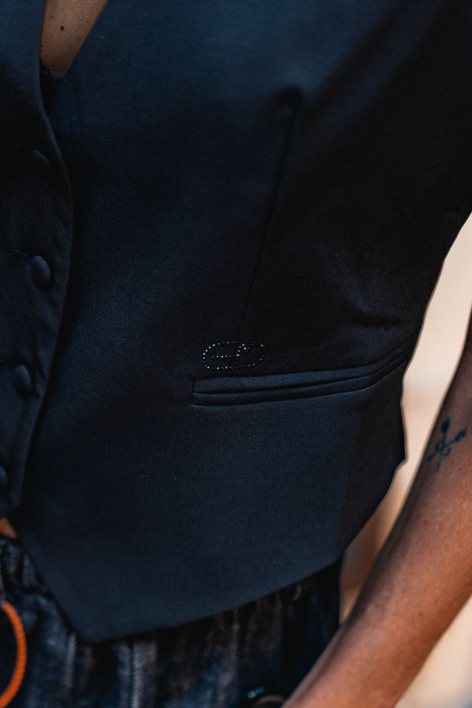 Gilet Grungemama Glamzy noir