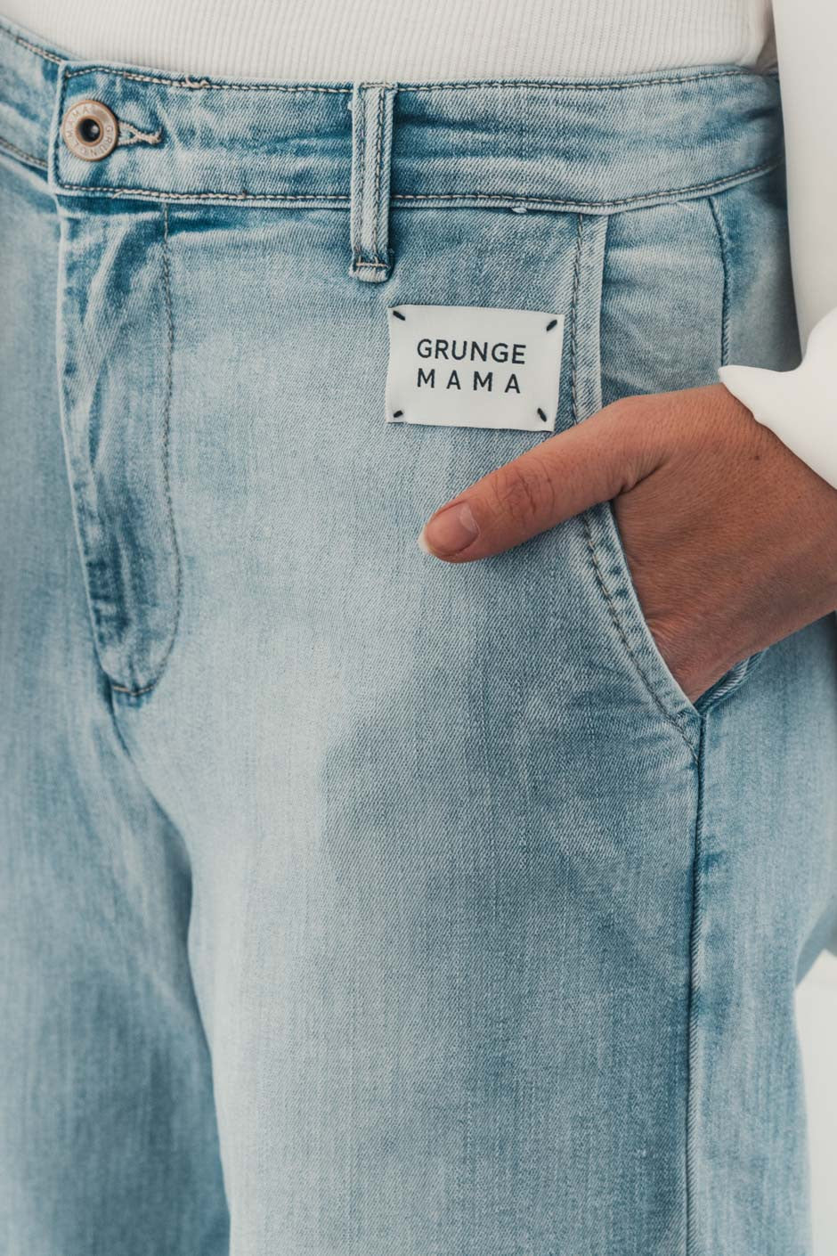 Jeans Grungemama Freya bleu