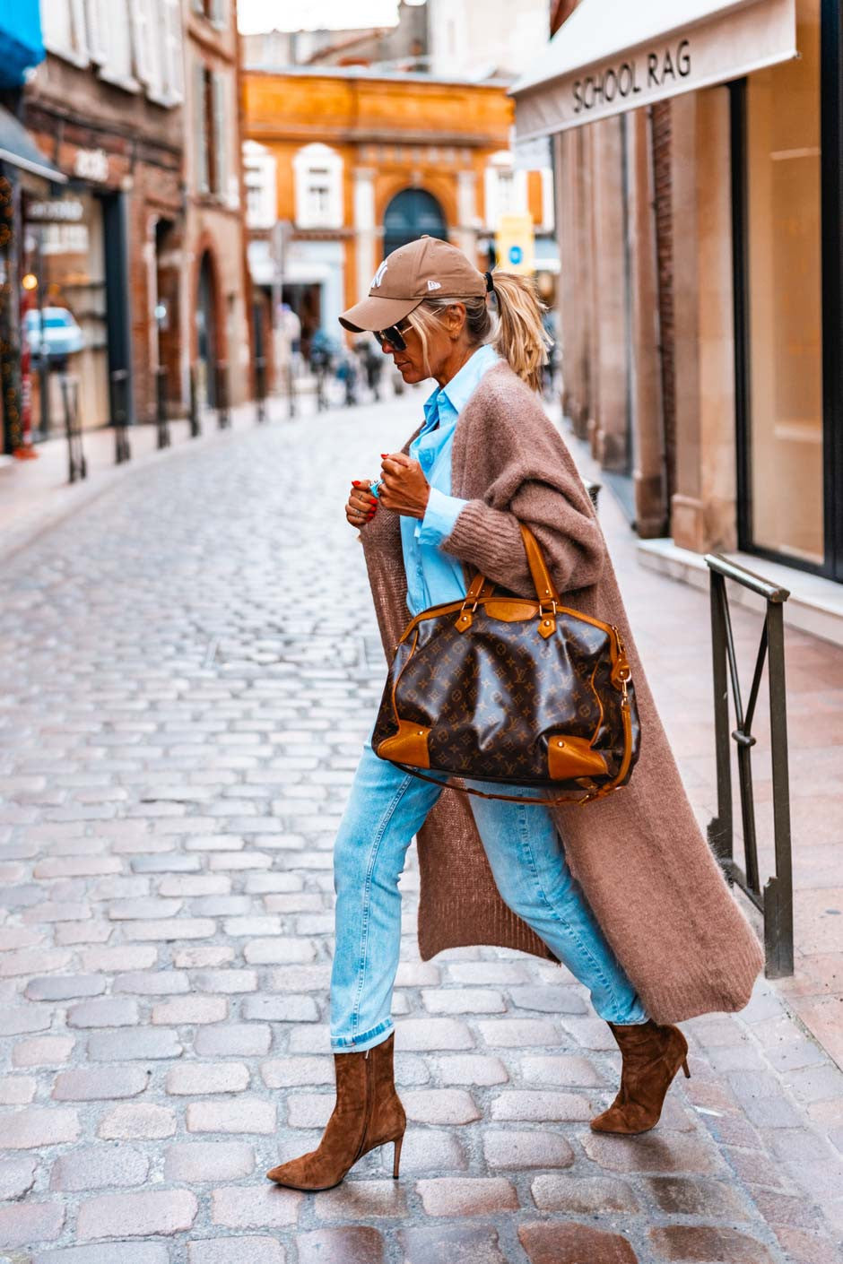 Jeans Grungemama relax Austin bleu