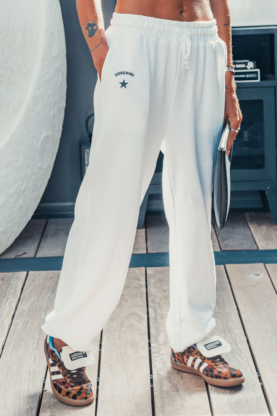 Jogger Grungemama Shellyann blanc