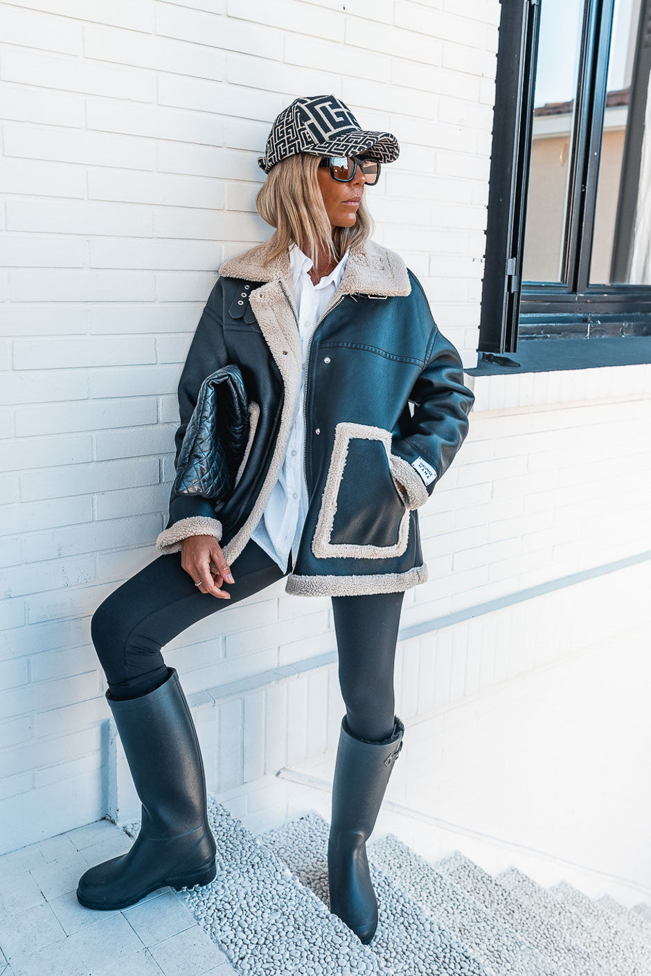 Manteau aviateur Grungemama Flighter noir