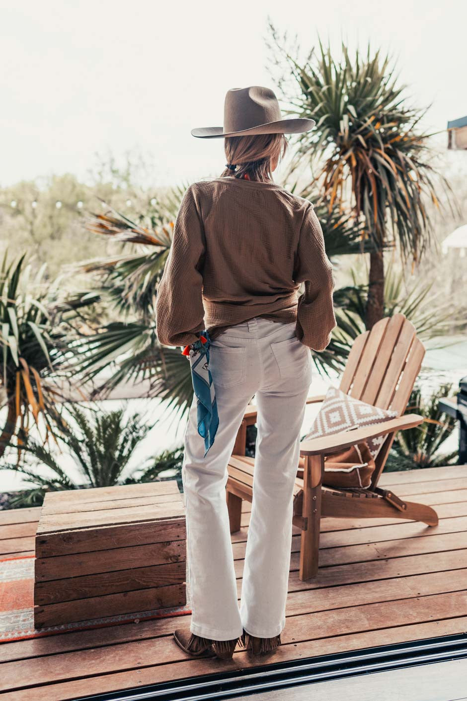 Pantalon Grungemama Vinnie blanc