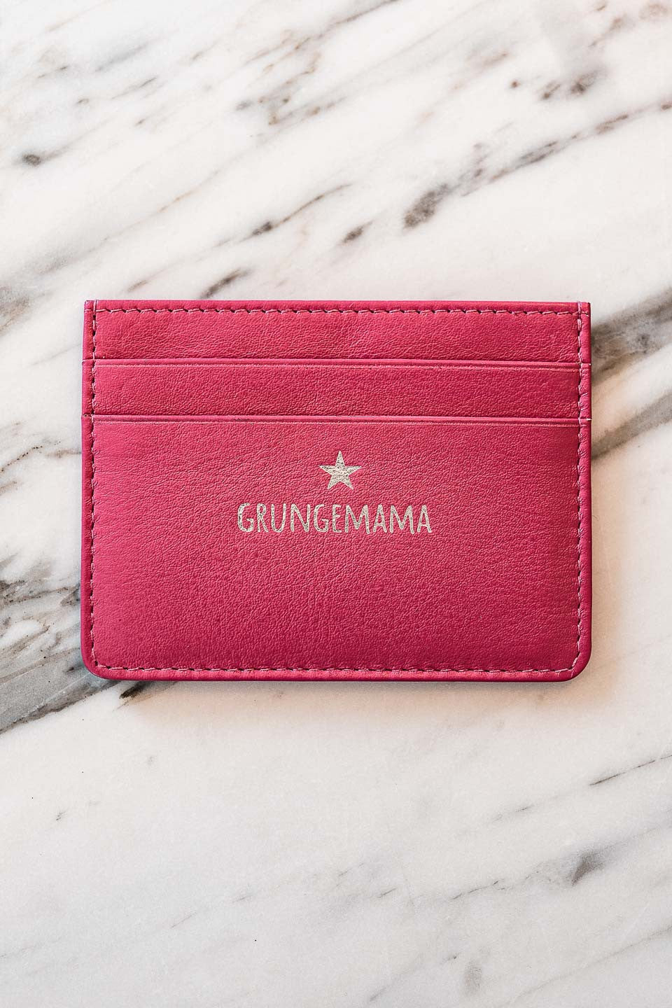Porte cartes grungemama rose