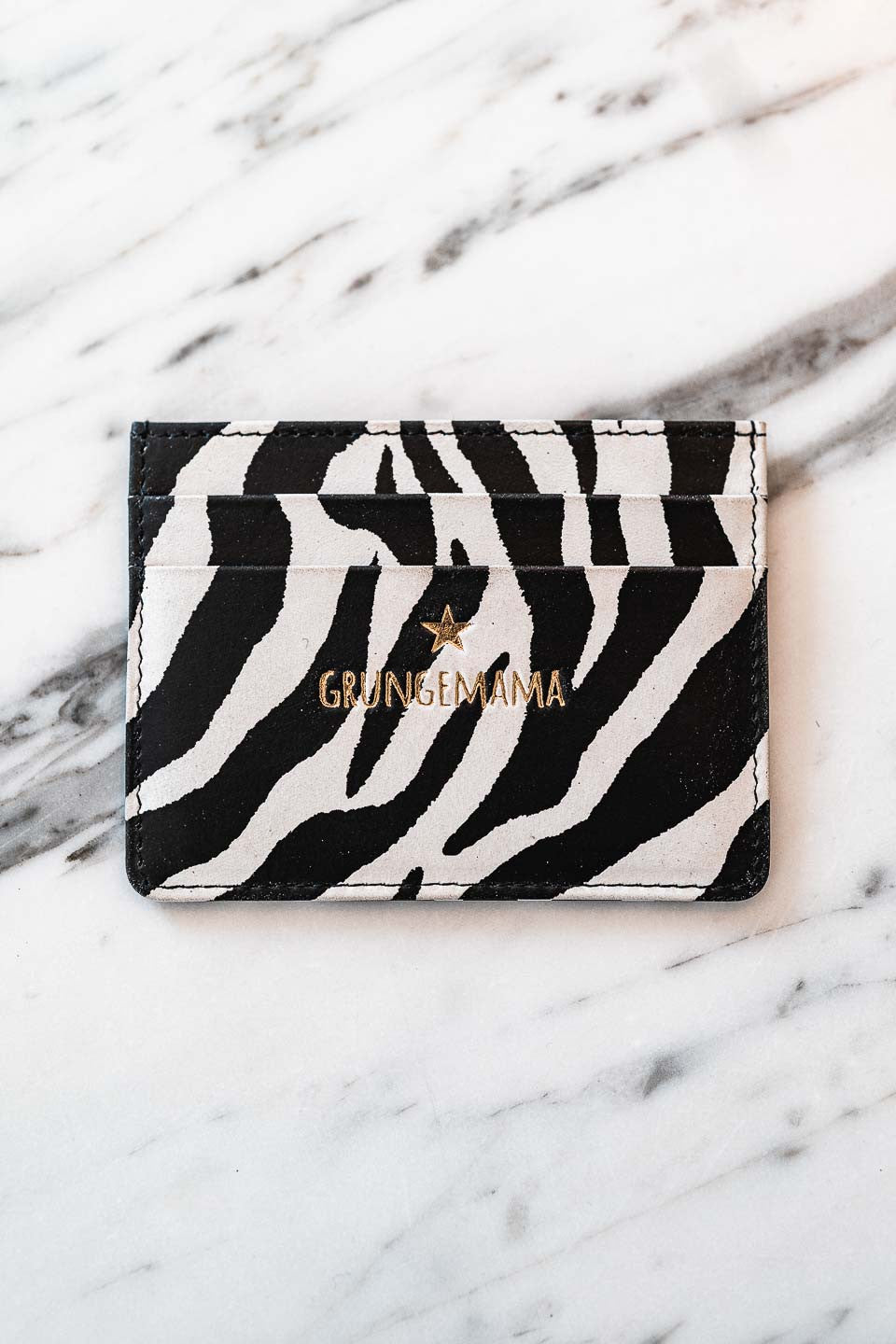 Porte cartes grungemama zebre