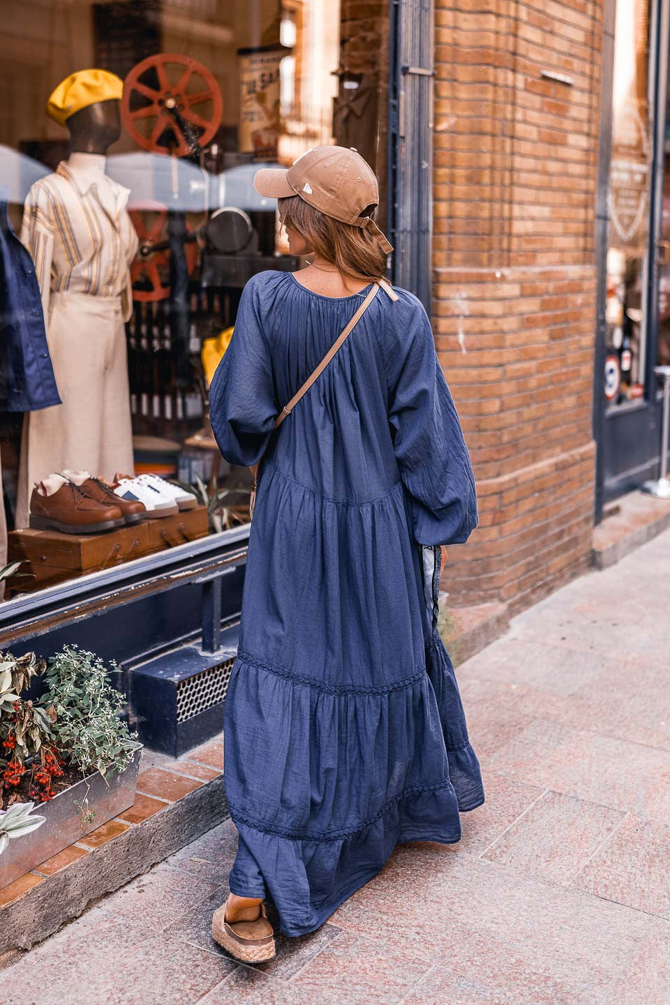 Robe longue Sady marine