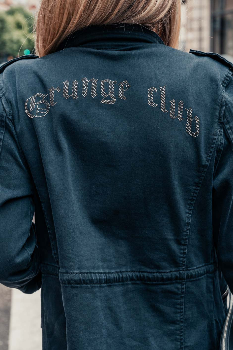 Saharienne Grungemama Grungeclub noir strass