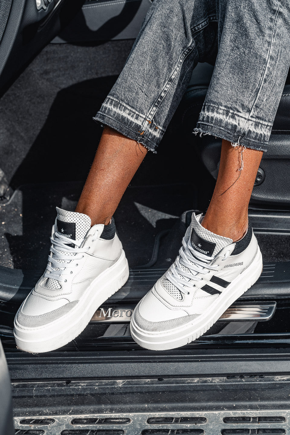 Sneakers Grungemama Natti blanc/noir