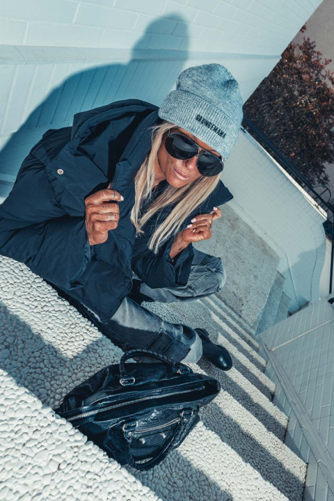 Grungemama Misha grey beanie