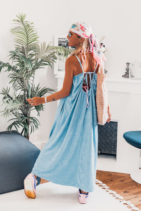 Dress Grungemama Bahia blue