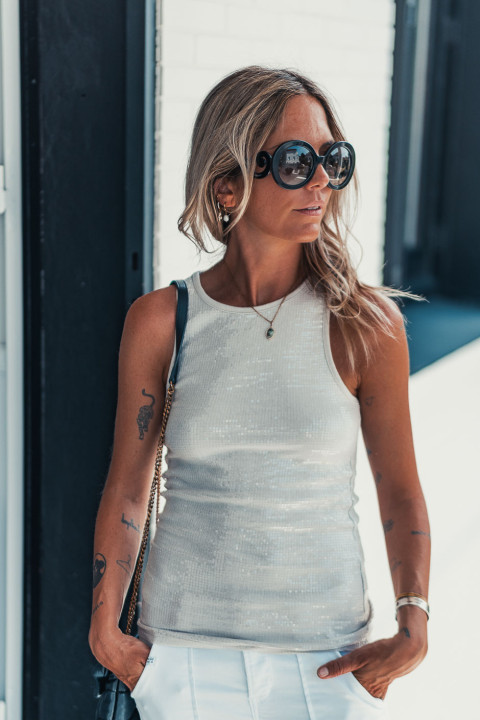 Tank top Grungemama Ylenia beige