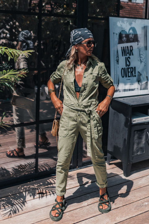 jumpsuit Carmella khaki
