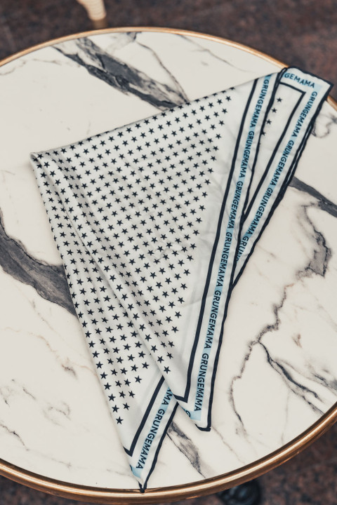 Foulard Grungemama Star blanc