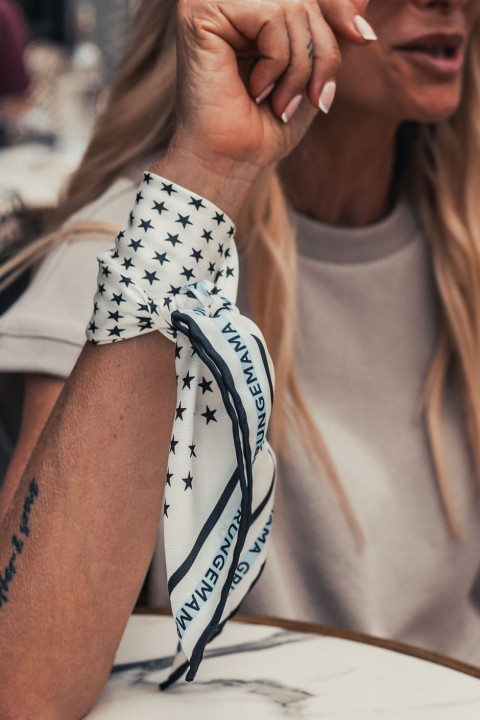 Foulard Grungemama Star blanc
