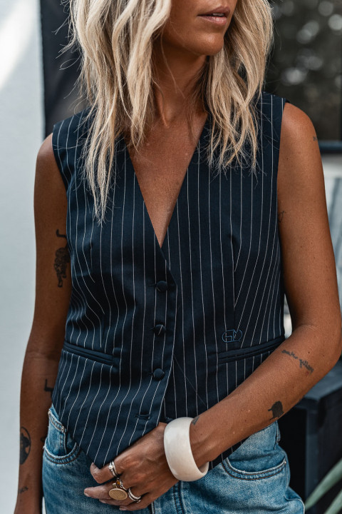 Waistcoat Grungemama Tyler dark navy