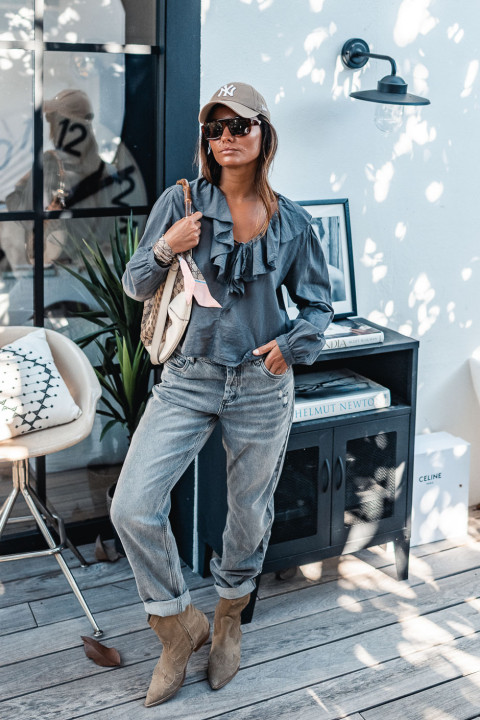 Blouse Grungemama Anka grise