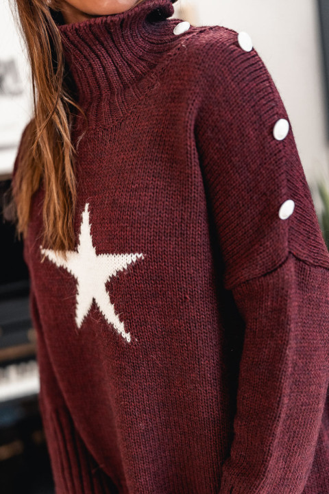 Pull Grungemama Milia bordeaux