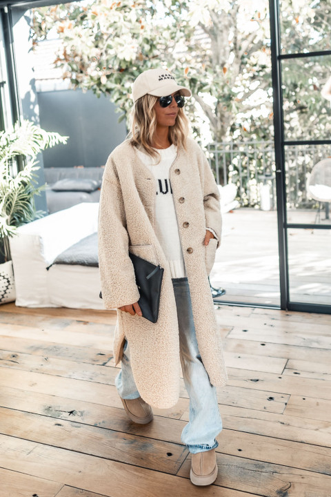 Manteau Grungemama Acelio ecru