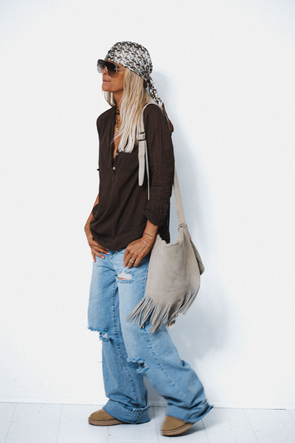 KOVAN BROWN BLOUSE