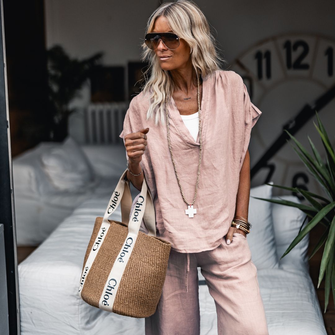 VALDA PINK BLOUSE