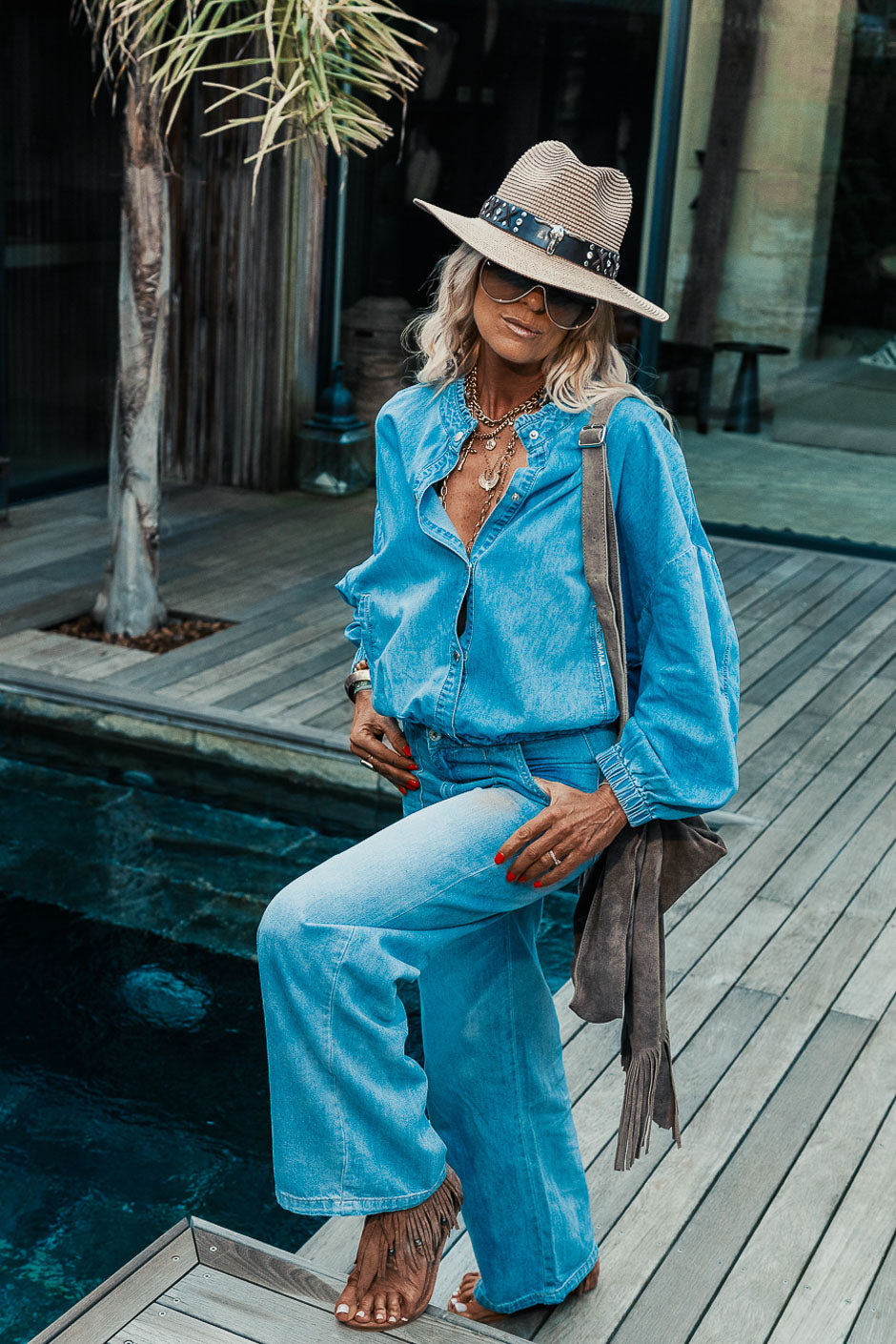 CHAQUETA AZUL AROM