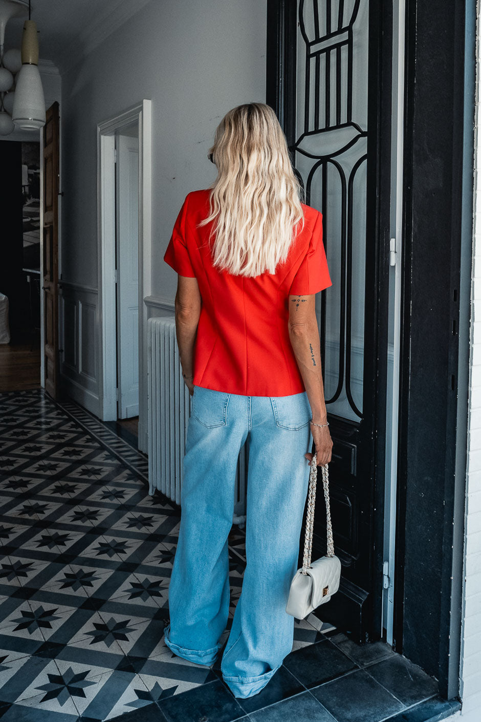 VESTE SELINA ROUGE