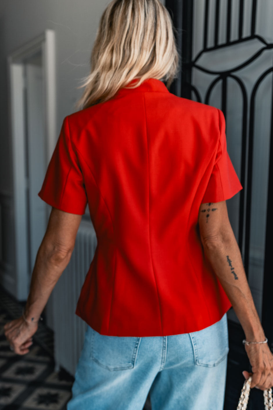 VESTE SELINA ROUGE