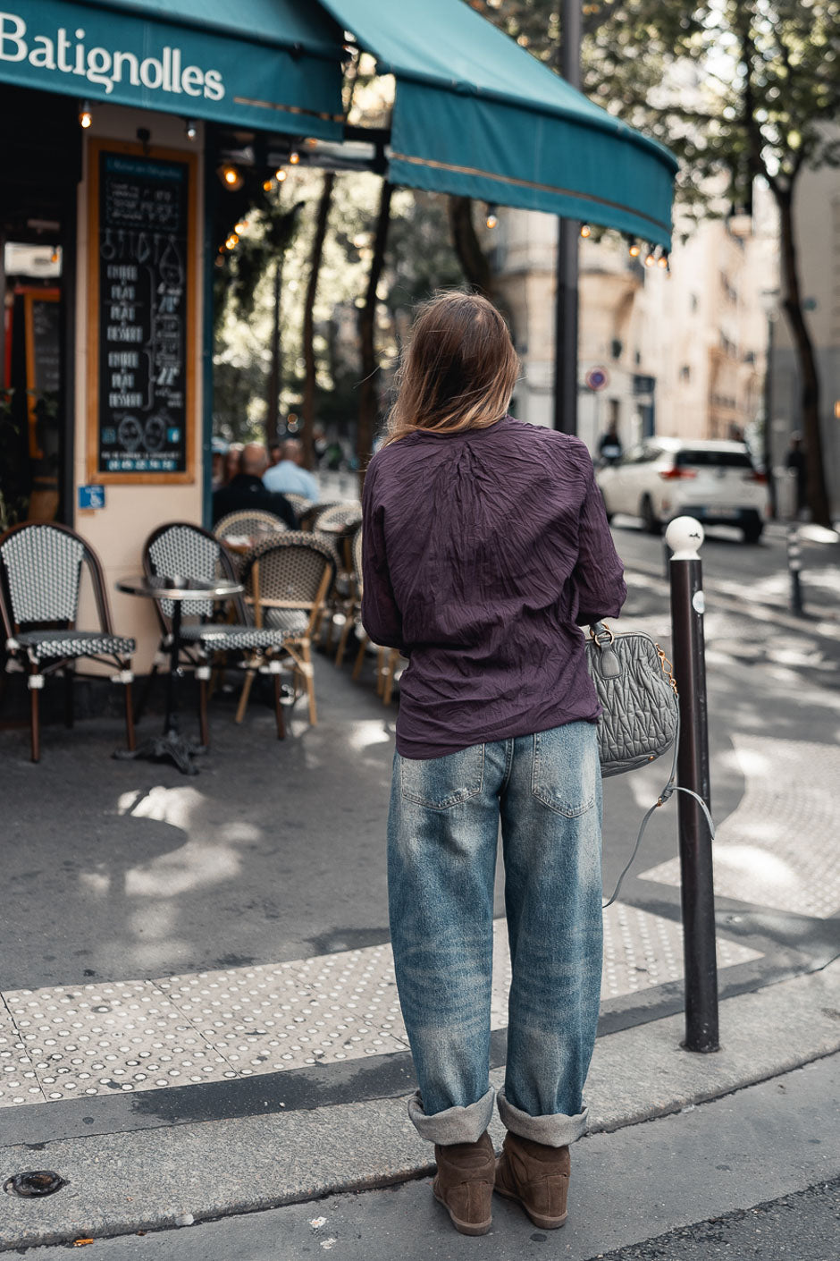 KOVAN AUBERGINE BLOUSE