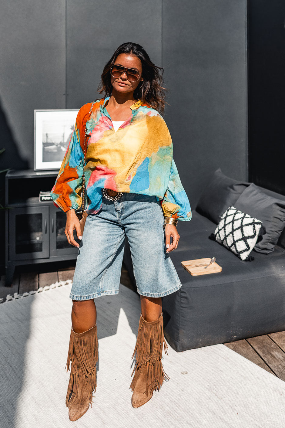 BLOUSE MALLY IMPRIME