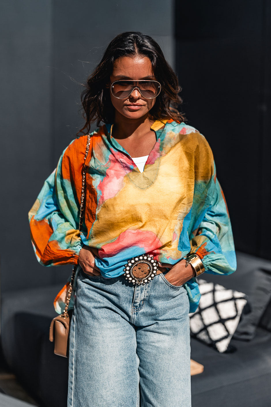 BLOUSE MALLY IMPRIME