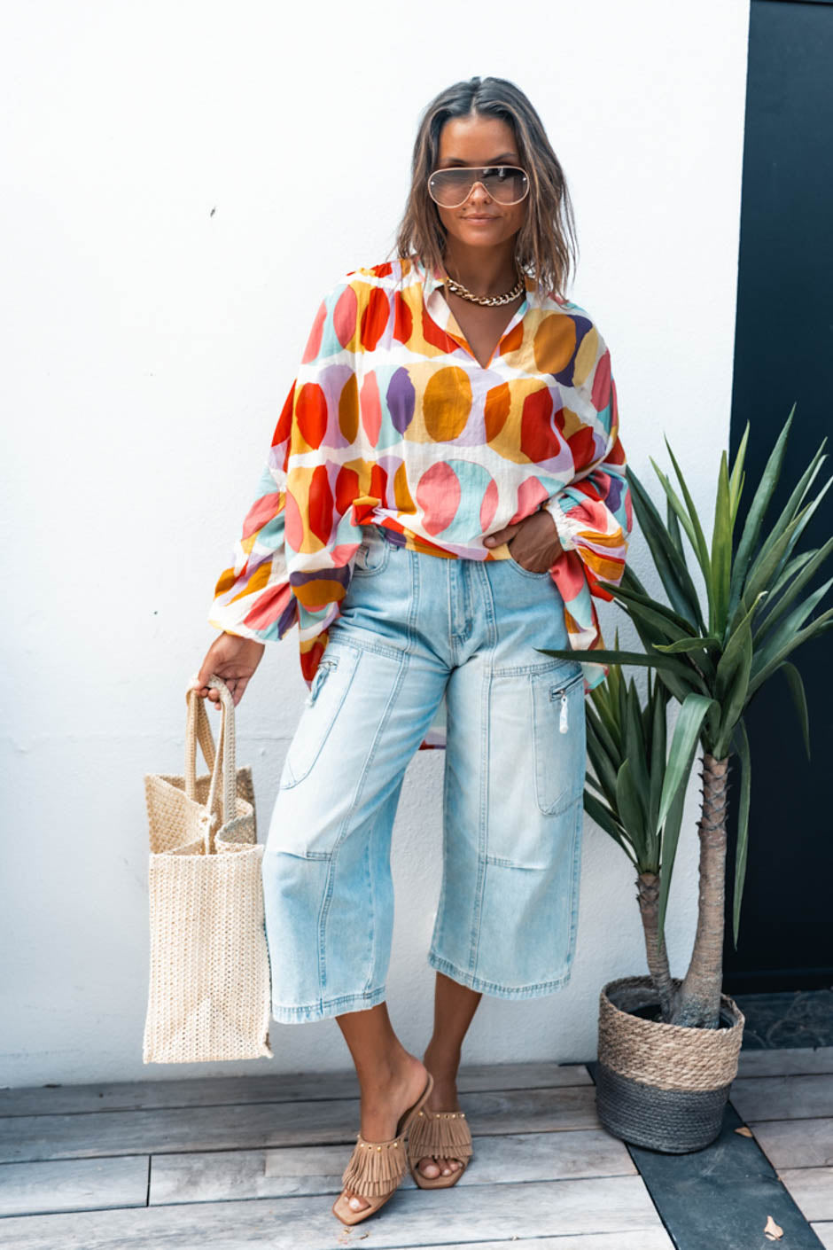 MARNY PRINT BLOUSE