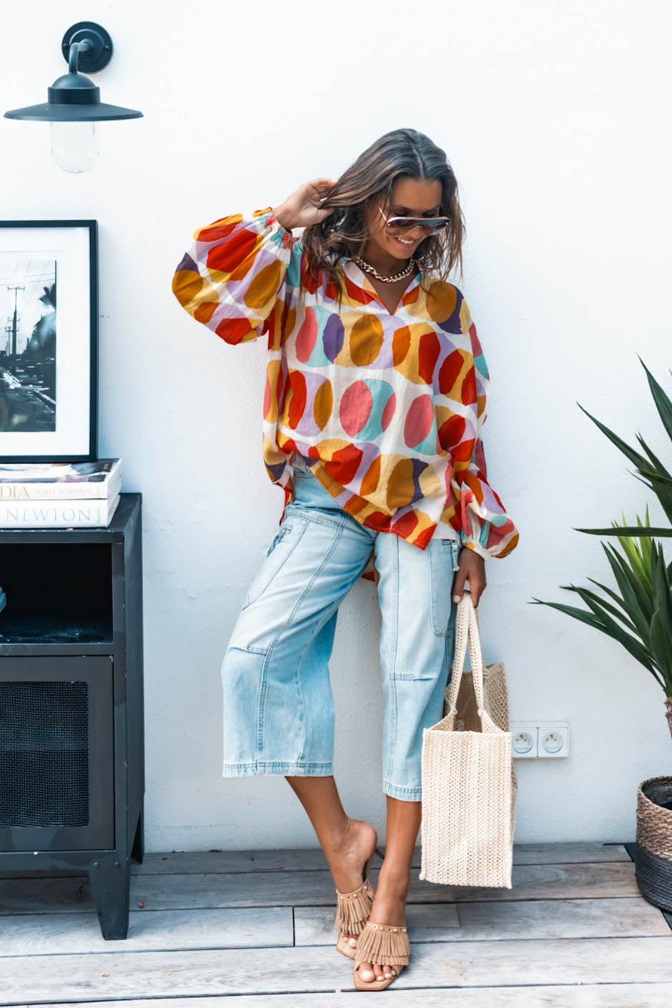 MARNY PRINT BLOUSE