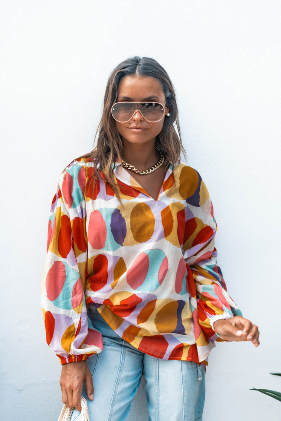 MARNY PRINT BLOUSE