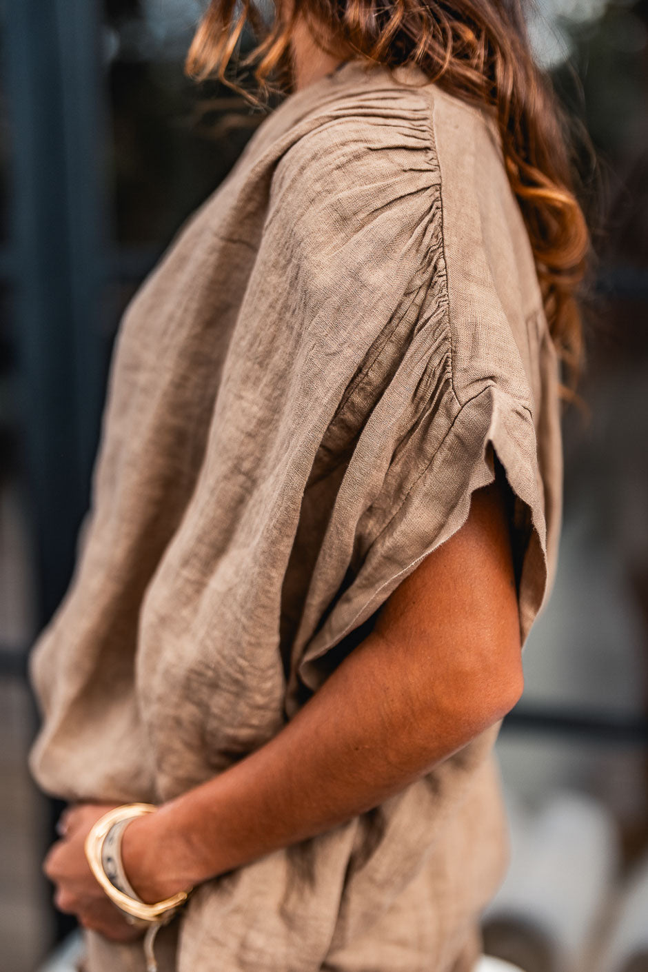 BLOUSE VALDA TABAC