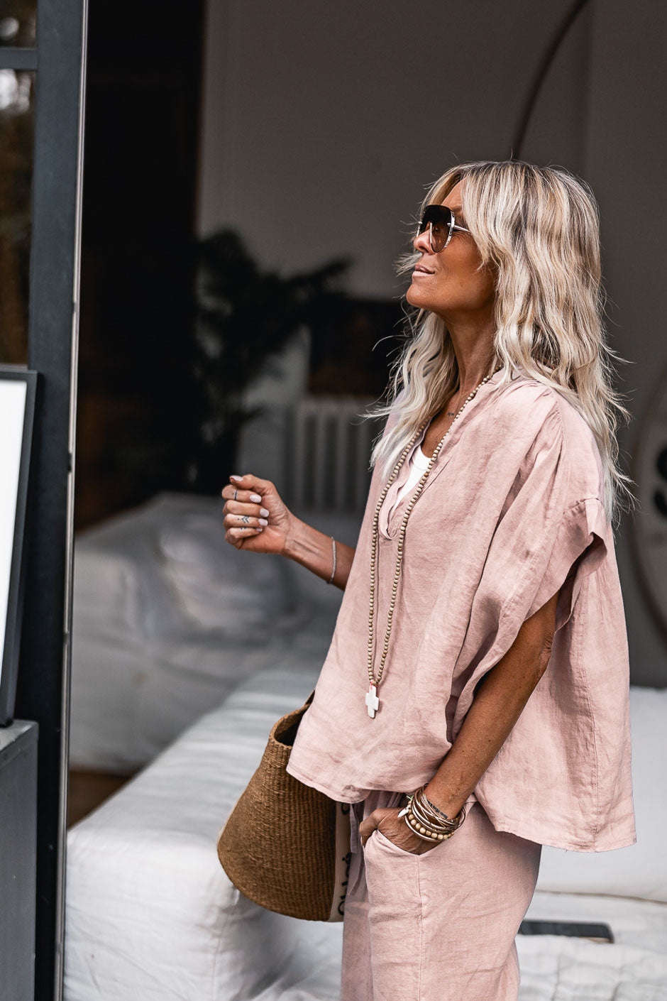 VALDA PINK BLOUSE