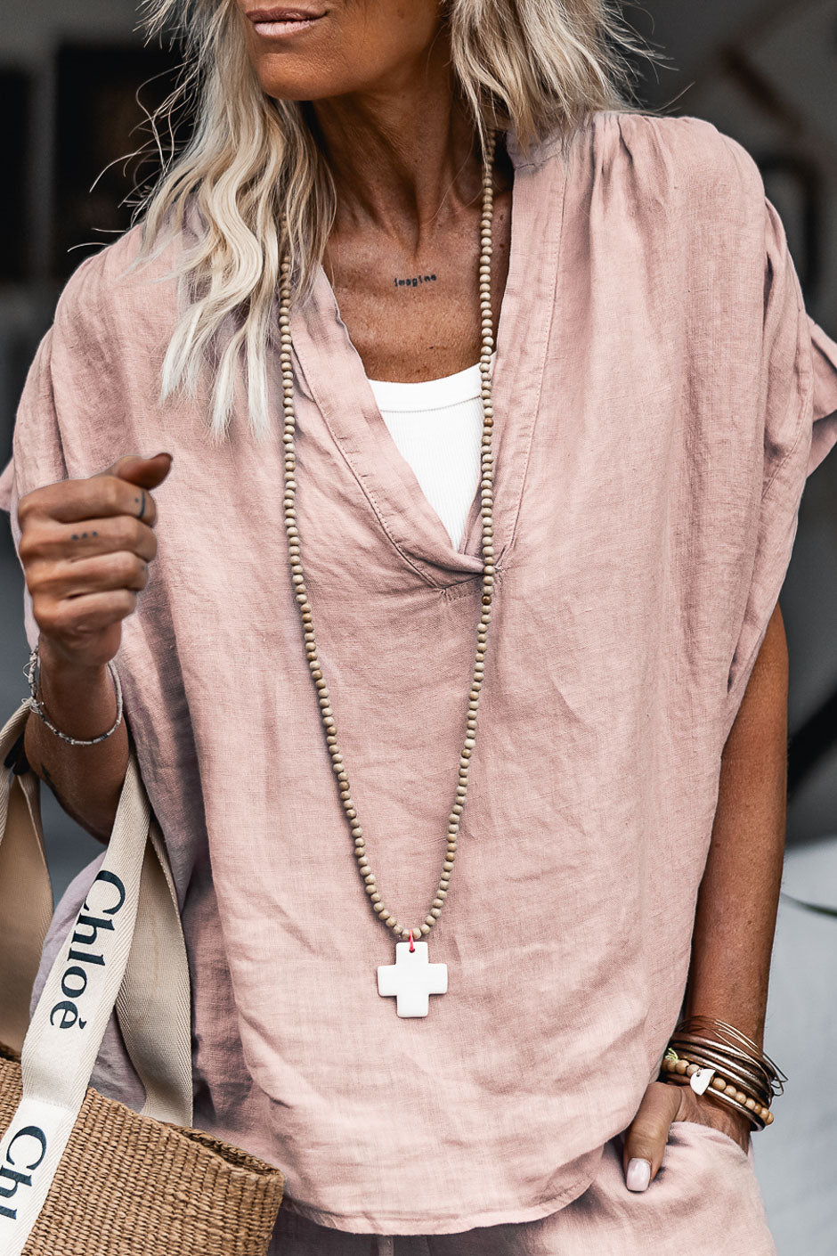 VALDA PINK BLOUSE
