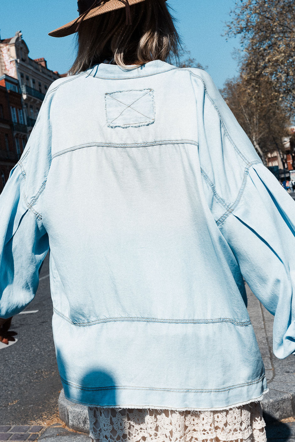 BLUSA MARIS AZUL BLANQUEADOR
